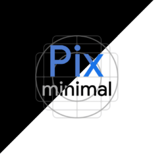 Pix Minimal Black White Icons MOD APK Patched v8.4 screenshot