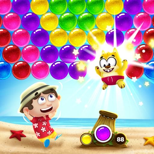 Bubble Shooter Beach Pop Game Mod APK Unlimited money Mod Menu v3.9 screenshot