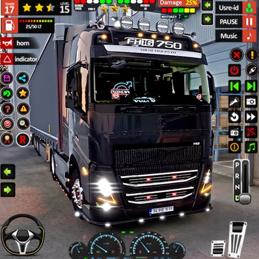 Euro Truck Driving Truck Game Mod APK Remove ads Mod speed v0.7 screenshot