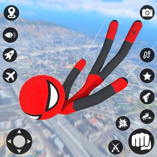 StickMan Rope Hero Spider Game Mod APK Remove ads Unlimited money Free purchase No Ads v4.15 screenshot