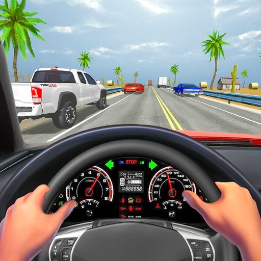 Traffic Racing In Car Driving Mod APK Remove ads Mod speed v1.3.8 screenshot