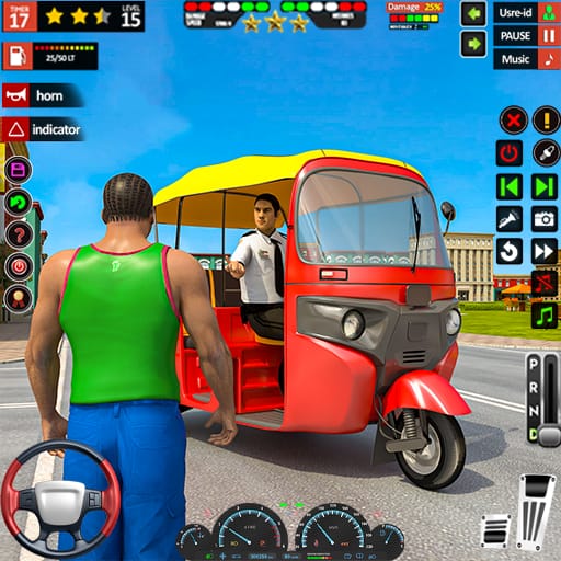 US Auto Rickshaw: Driving Game