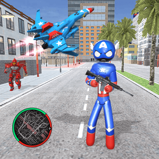 US Robot Stickman Rope Hero Mod APK Unlimited money Cracked v1.0 screenshot