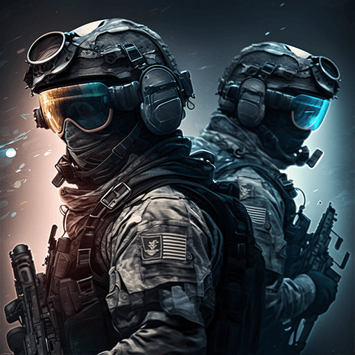 Commando Cover Strike MOD APK God Mode, Dumb Enemy v3.7 screenshot