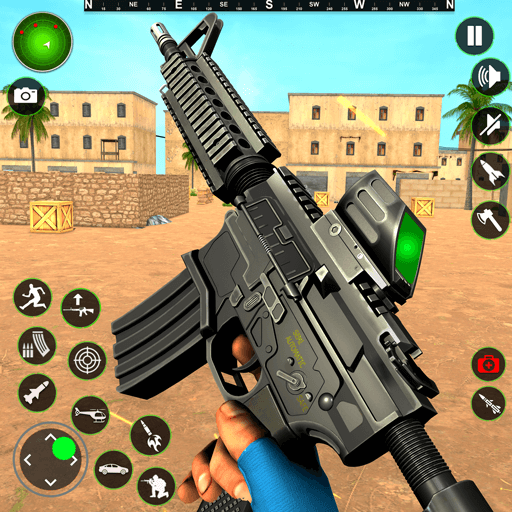 Gun Strike Fps Shooting Games MOD APK God Mode, Dumb Enemy v5.5 screenshot
