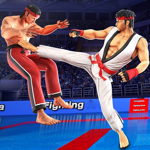 Street Rumble Karate Games MOD APK Dumb Enemy God Mode v8.2 screenshot